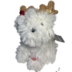 Loblaws Holiday Plush Animated Musical Christmas Dog Antlers Jingle Bells 9" Dan